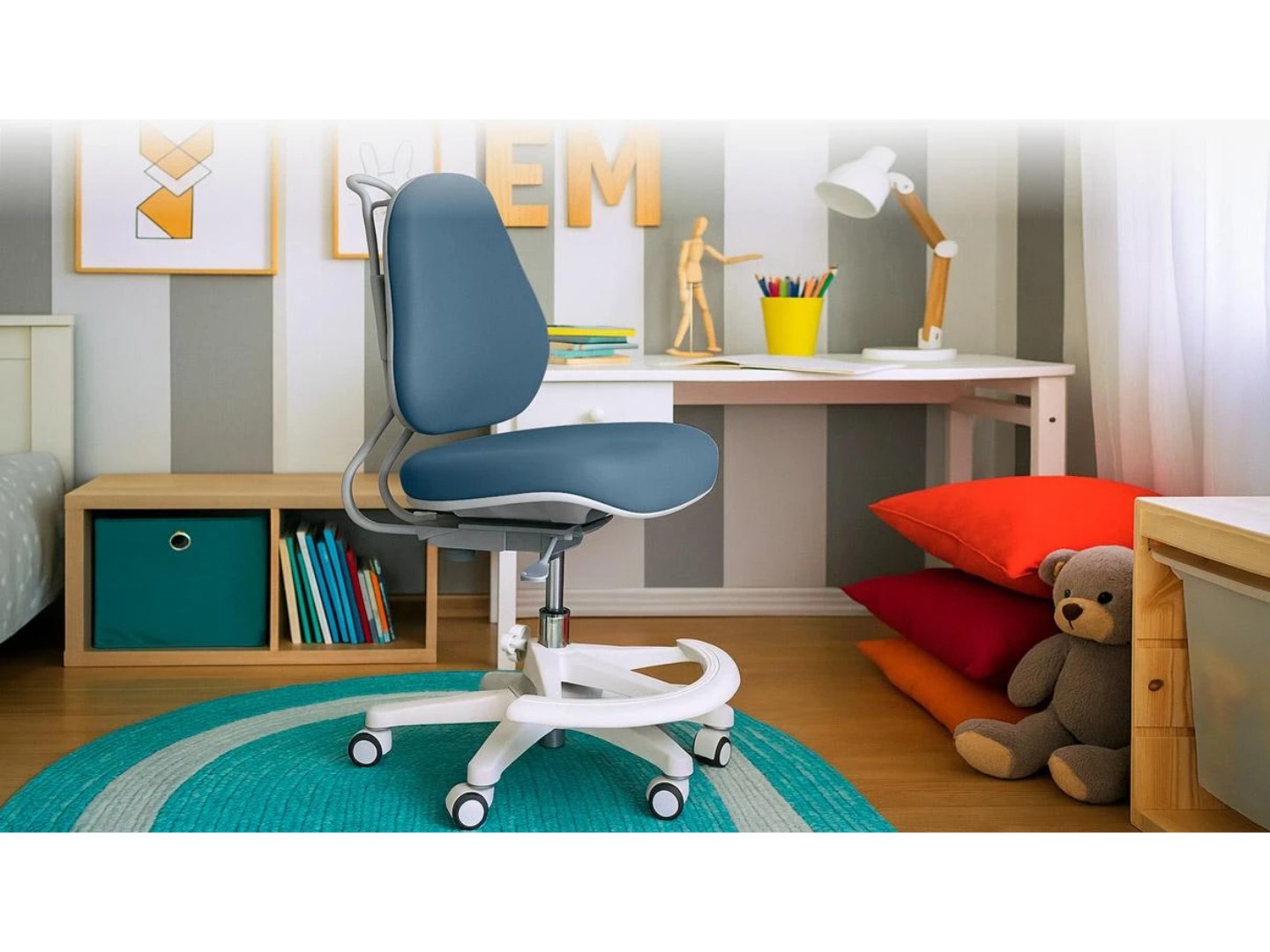 Крісло дитяче Evo-kids Mio Ergo Lite Dark blue (Y-507 Lite DB) — фото 12